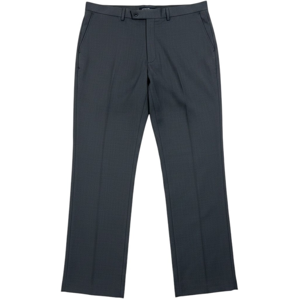 Haggar Mens 40x32 Tailored Travel Performance Suit Pants Charcoal Gray 1054675‎